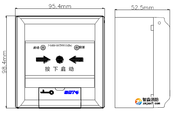 消火栓外形示意图